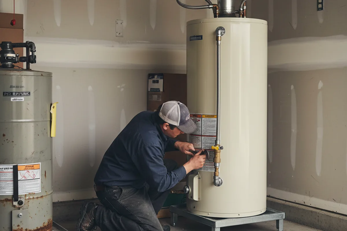 Water heater and shutoff valve replacement in Oakmont